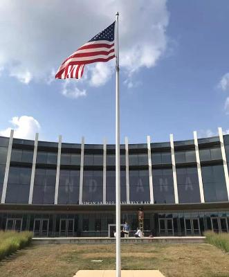 Flag on Kelley School of Business Campus