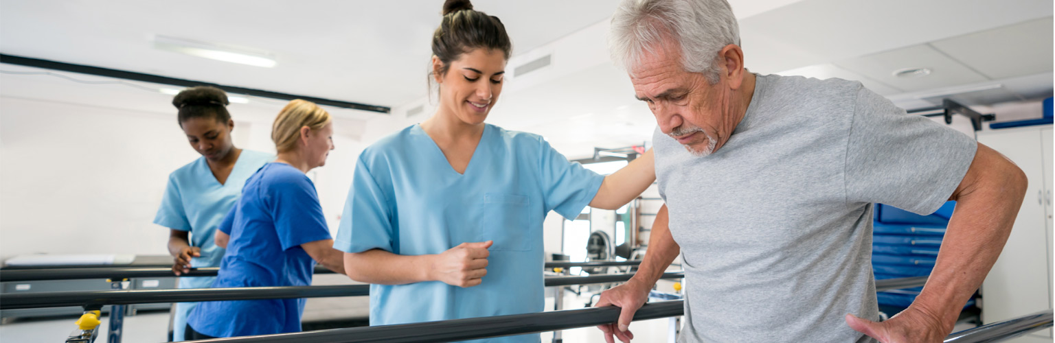 rehab patient and nurse