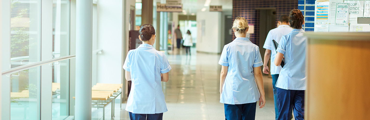 NHS staff survey hospital nurses walking