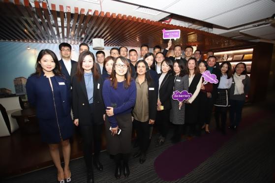 A group of students at the welcome event for the Global MBA programme in China