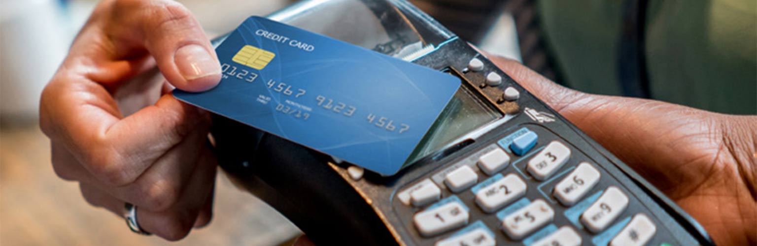 using a contactless card on a card machine