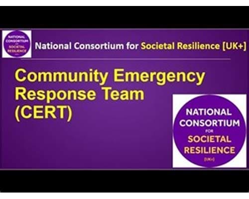 NCSR webinar - FEMA's CERT programme