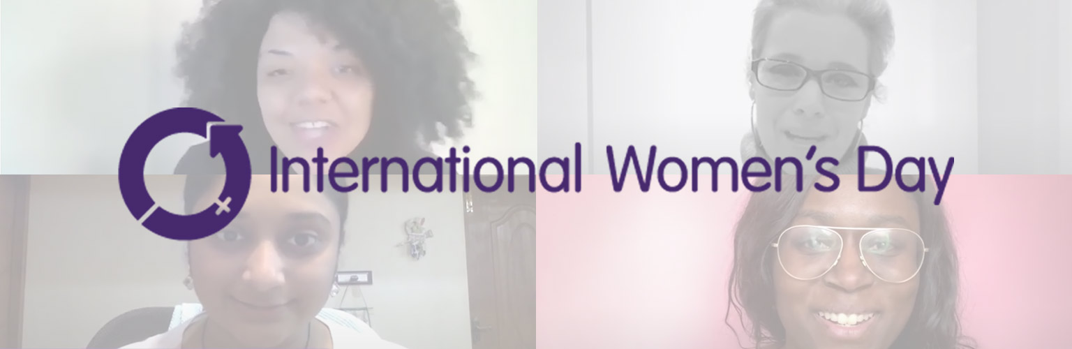 montage of women with the international womens day logo overlaid