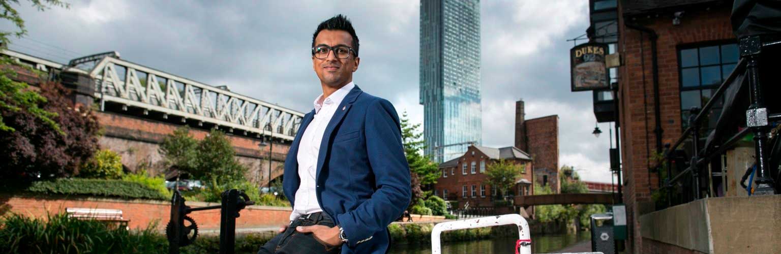 Vikas Shah in Manchester Castlefield