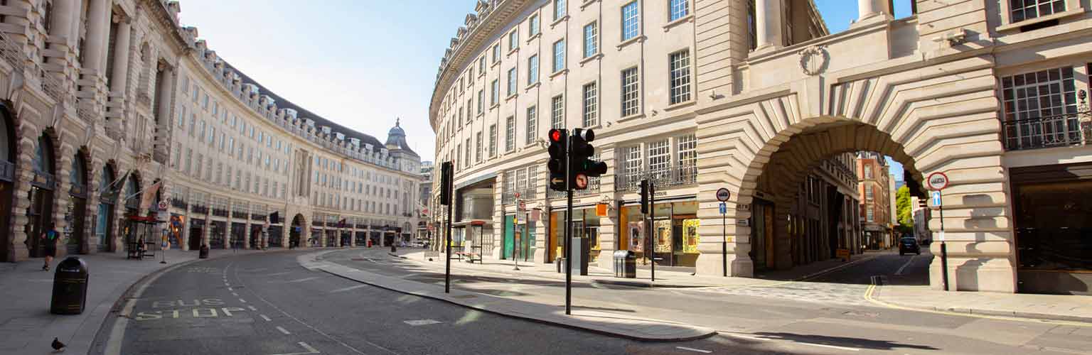 empty city centre street