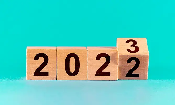 number blocks changing from 2022 to 2023