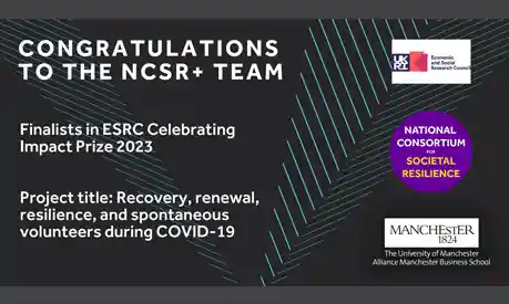 National Consortium Team named as finalist in the ESRC Celebrating Impact Prize 2023