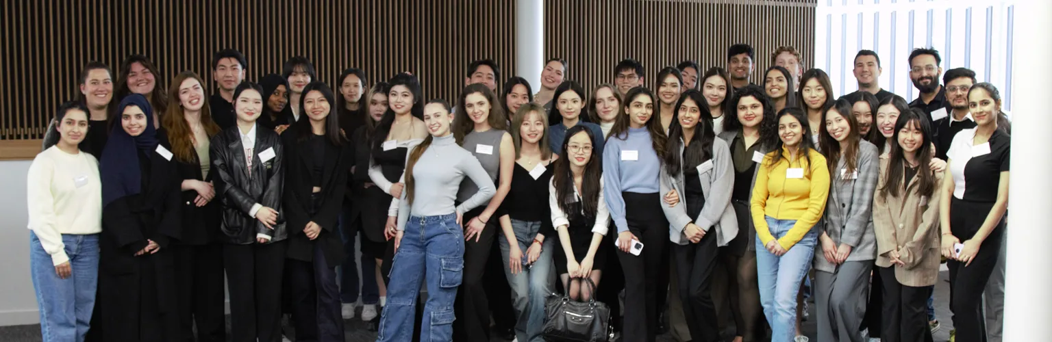 A group of MSc Digital Marketing students