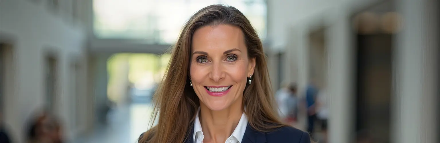 Close-up of Dr Janine-Nicole Desai