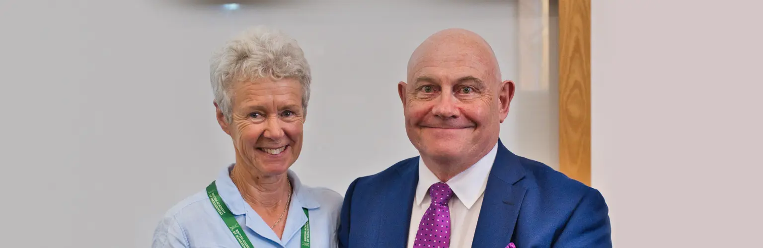 Image of Anne Whipp and Professor Gerard Hodgkinson
