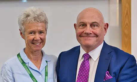 Image of Anne Whipp and Professor Gerard Hodgkinson