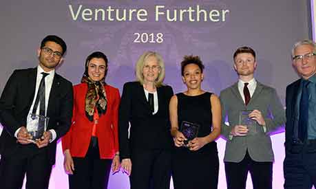 Venture Further business start-up competition 2018 winners