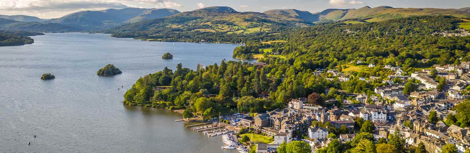 Bowness-in-Windermere from above