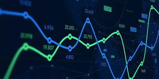 Accounting financial schedule and digital analytics data visualisation