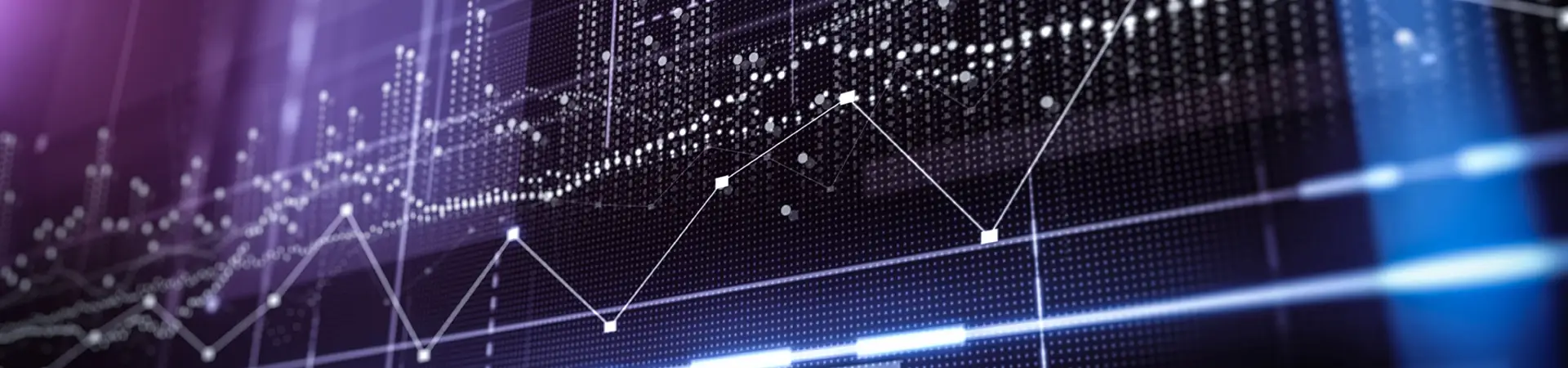 Digital image on a screen representing finance and statistics.